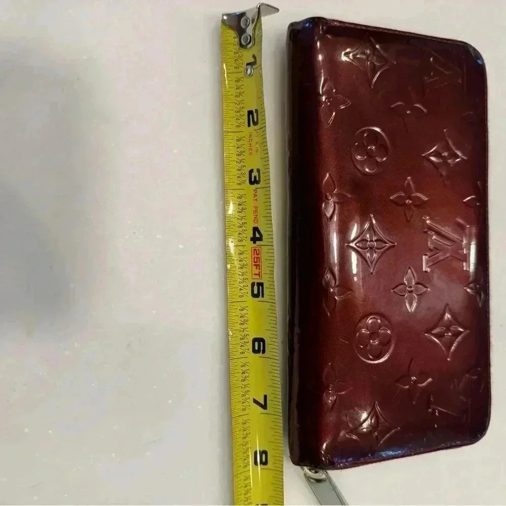LOUIS VUITTON Long Wallet Zippy Monogram Vernis Bordeaux Date Code SP2120 - Picture 9 of 16